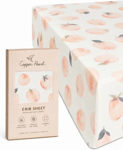 Vista 84 de Copper Pearl: Sábanas de punto prémium para cuna de bebé para niños y niñas, transpirables y suaves, sábanas ajustables para colchones estándar