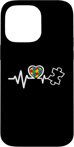 Vista 21 de Heart Puzzle Piece Heartbeat Cool Autism Awareness Case for iPhone 16