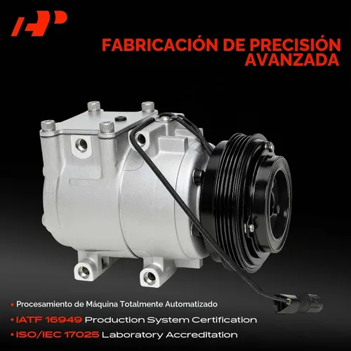 Vista 3 de Compresor de aire acondicionado A-Premium con embrague
