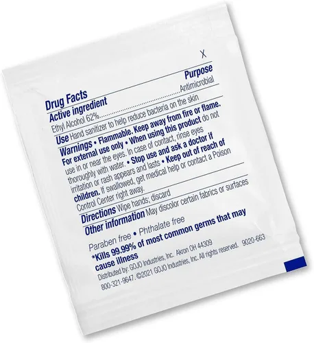 Vista 7 de Toallitas de mano desinfectantes. Envueltas individualmente (300). De Purell