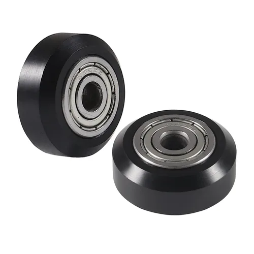 Vista 4 de 20 ruedas de impresora 3D de plástico, polea negra, rodamiento lineal, rueda redonda pasiva para Creality Ender 3, Ender 3 Pro, Ender 5, CR-10