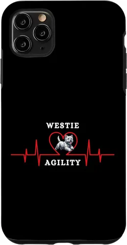 Vista 11 de iPhone 14 Plus Dog Agility - mi corazón late para Westie Agility Case