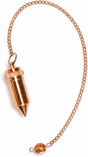 Vista 6 de Jet Authentic 4 Isis - Juego de péndulo de metal con cadena para meditación, radiestesia y prácticas espirituales Colección de péndulo