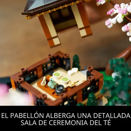 Vista 3 de LEGO Icons Tranquil Garden Building Set – Kit detallado de jardín zen japonés para adultos, mayores de 18 años – Regalo para cumpleaños – Juego