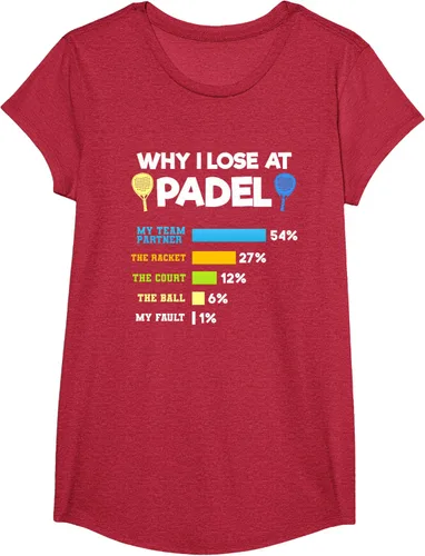 Vista 51 de Camiseta Why I Lose At Padel Answers Not My Fault