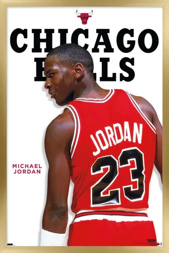 Vista 17 de Trends International Michael Jordan - Póster de pared de la serie de características, 22.4 pulgadas de largo x 14.7 pulgadas, versión enmarcada