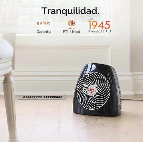 Vista 6 de Vornado MVH (2025) Calentador de espacio, 3 ajustes de calor, termostato ajustable, protección contra vuelco, sistema de apagado automático