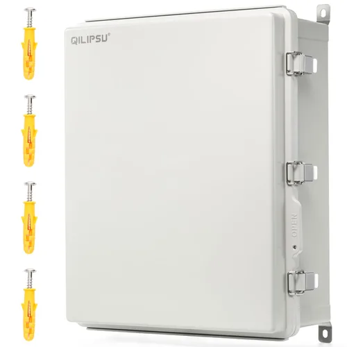 Vista 13 de QILIPSU UL94-V0 Caja eléctrica al aire libre 8.3"x6.3"x3.9" Caja de conexiones impermeable resistente a la intemperie PC/ABS aleación de plástico