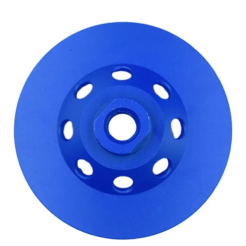 Vista 6 de 4.5 pulgadas x 5/8-11 pulgadas Eje roscado de 9 segmentos Rectificado de diamante Turbo para piedra, hormigón y mampostería (5/8"-11 roscado)