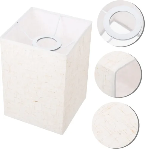 Vista 7 de VILLCASE Pantalla pequeña de lino moderna para piso, pantalla rectangular beige