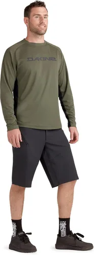 Vista 26 de Dakine Men's Thrillium Long Sleeve Bike Jersey – Breathable MTB Jersey Performance Fabric Equipo Aggy Negro