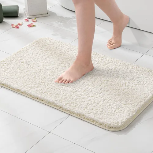 Vista 66 de MIULEE Alfombras de baño negras, suaves y pequeñas, absorbentes, antideslizantes, de secado rápido, esponjosas, para baño, bañera y duchas, lavables
