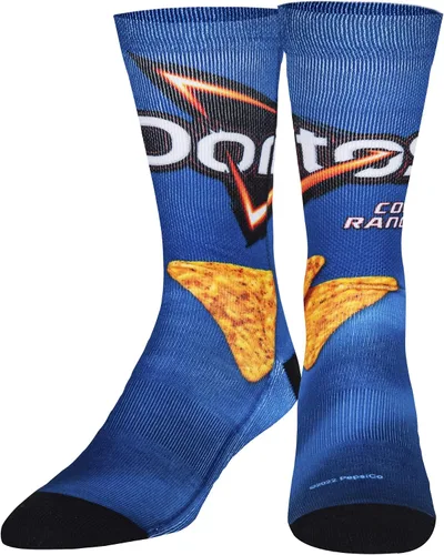Vista 2 de Odd Sox, Calcetines divertidos para hombre, aperitivos de nachos, doritos, gueos, estampados Funyun