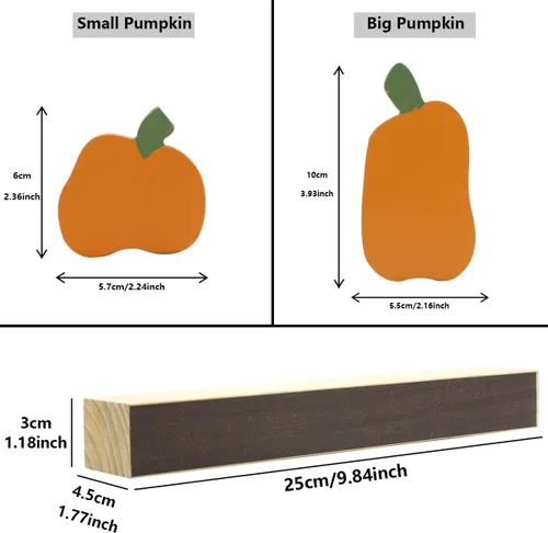Vista 2 de Calabaza con nombre personalizado para Halloween, bloques de calabazas artificiales personalizadas con nombres de familia para regalos de mesa