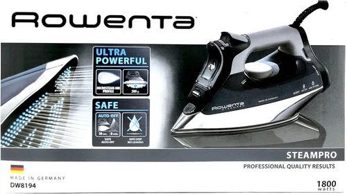 Vista 5 de Rowenta Steam Pro - Plancha profesional de 1800 vatios con encendido/apagado automático, 400 agujeros