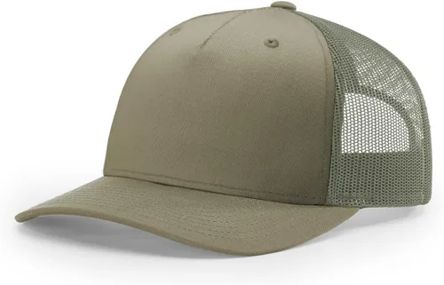 Vista 14 de Richardson 112 - Gorra de camionero de 5 paneles de alta calidad, ajustable, gorra Richardson en blanco estructurada Bark Duck Camo / Marrón
