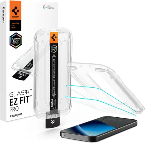 Vista 10 de Spigen AluminaCore - Protector de pantalla de vidrio templado [Glas.tR EZ Fit Pro] diseñado para Pixel 10 Pro Fold [2 Pack] Dureza 9H+, durabilidad