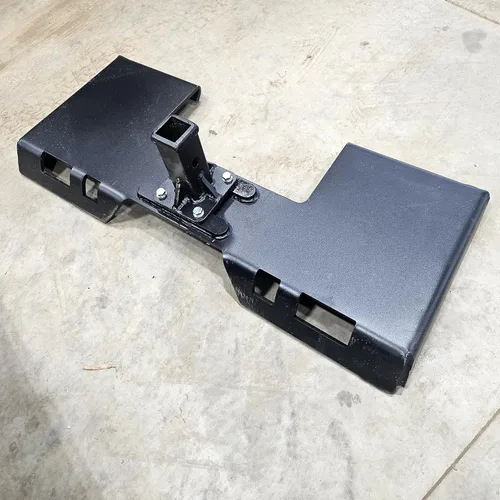 Vista 8 de YITAMOTOR Placa de montaje para minicargadora de 3/8 pulgadas con receptor de enganche de remolque extraíble de 2 pulgadas, accesorio de placa