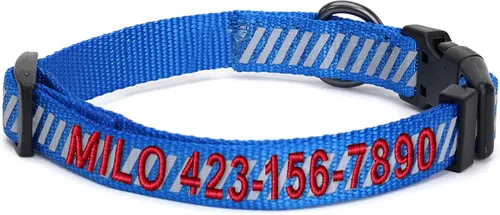 Vista 34 de Collar de entrenamiento reflectante para perros, de la marca Pawtitas, Negro
