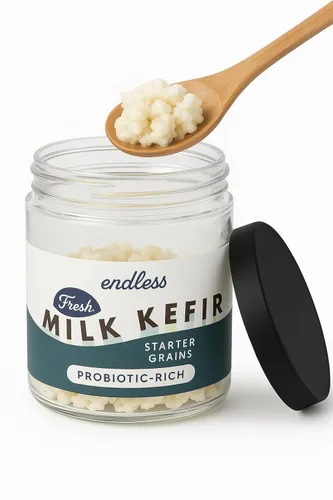 Vista 7 de Cultures for Health Granos de Kéfir de Leche ENDLESS Cultivo Iniciador Vivo Haz Kéfir Ácido y Probiótico en 12–24 Horas Iniciador de Kéfir