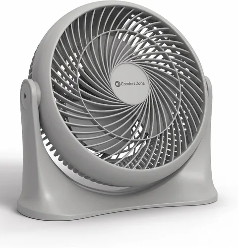 Vista 10 de Comfort Zone Ventilador circulador de aire de mesa de alta velocidad de 11 pulgadas, ventilador personal silencioso con 3 velocidades e inclinación