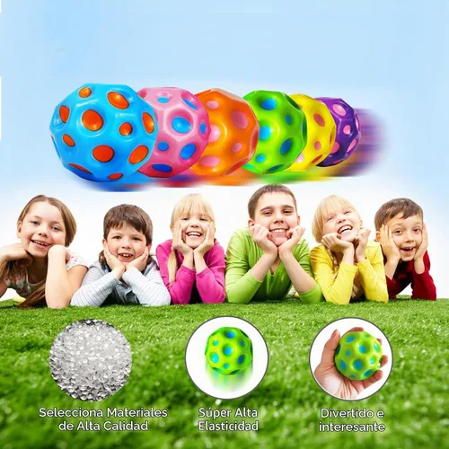 Vista 6 de ZHEBAG Super High Jumping Ball,Extreme High Bouncing Ball, Super High Bouncing Ball, Children's Sensory Ball, Athlete Training Ball