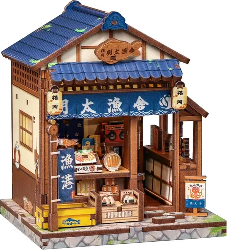 Vista 15 de Fsolis Japanese Book Nook Kit for Adults, Beika-cho Convenience Store Tienda de conveniencia Beika-cho