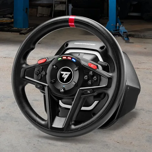 Vista 2 de Thrustmaster T128P, Force Feedback USB Racing Wheel with Magnetic Pedals (PS5, PS4, PC)