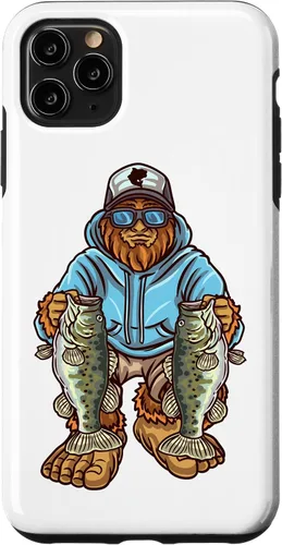 Vista 13 de Funda para iPhone 17, diseño de pescador de pie grande
