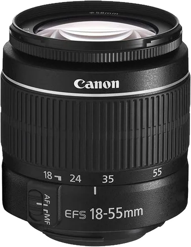 Vista 3 de Canon EOS Rebel T100 Cámara DSLR con lente de zoom F/3.5-5.6 de 0.709-2.165 in + macro + teleobjetivo + más (paquete de 18 piezas) (renovado)