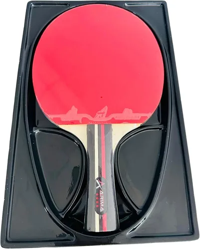 Vista 5 de Raqueta de tenis de mesa de 4 estrellas, paleta de ping pong con goma en ambos lados para principiantes y uso recreativo, bate ligero para niños