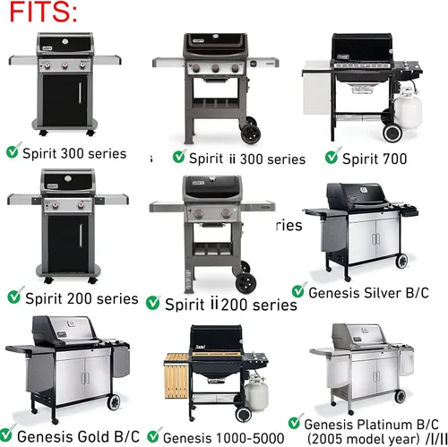 Vista 3 de Piezas de repuesto 7658 para Weber Grill Griddle Spirit 200 300 Spirit II E-210 E-310 Series, Weber Genesis Silver B C 1000-5000 Grill Grate