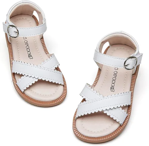 Vista 30 de Kiderence Sandalias de niña de las flores para niñas pequeñas, zapatos de Ck303 Oro