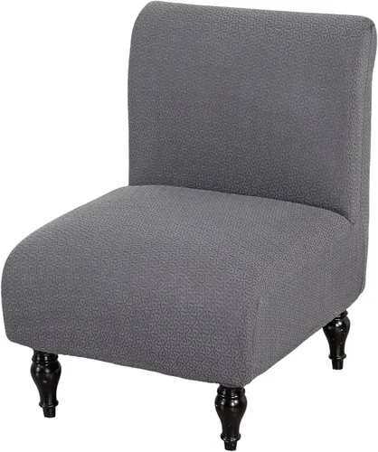 Vista 10 de HAOYONG - Funda de silla sin brazos de acento, funda elástica para silla deslizante con estampado, fundas protectoras para muebles, fundas