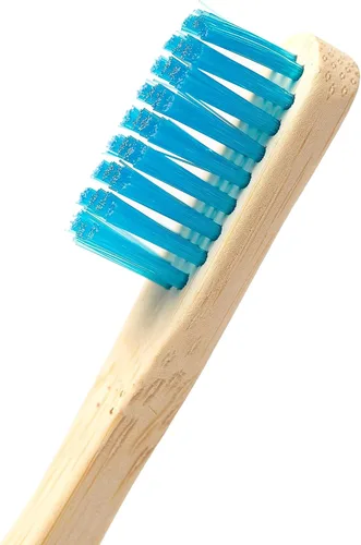 Vista 3 de Cepillo de dientes de bambú – Cuidado bucal natural biodegradable ecológico Cerdas suaves, mango sostenible, agarre ergonómico Paquete de 4