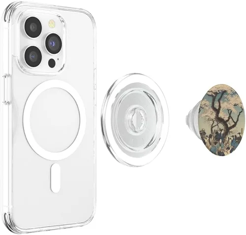 Vista 4 de Budo Blossoms Sumo Renaissance Cherry Petals Grace Bouts PopSockets MagSafe PopGrip for iPhone