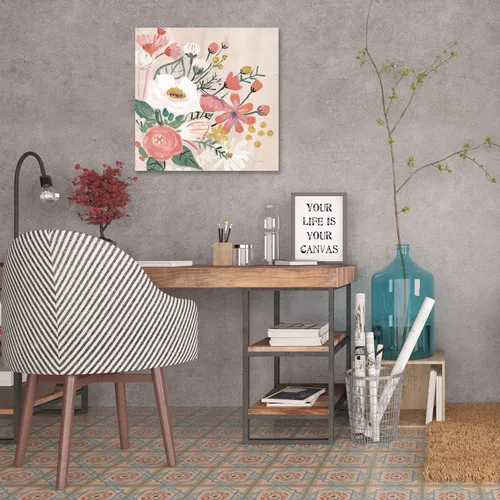 Vista 5 de Jaxson Rea "Vintage Floral II Modern Gallery Wrapped Canvas by Farida Zaman, 12" x 12