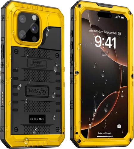 Vista 49 de Beasyjoy Funda para iPhone 12 - Impermeable, Grado Militar Resistente a Golpes con Protector de Pantalla Integrado, Protección Completa del Cuerpo