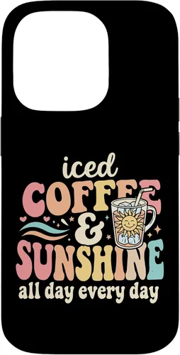 Vista 17 de Iced Coffee and Sunshine Funny Summer Case for iPhone 17