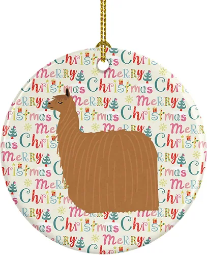 Vista 114 de Caroline's Treasures Adorno de cerámica de avestruz común para árbol de Navidad, decoración colgante para el hogar, Navidad, vacaciones, fiesta