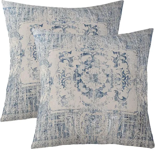 Vista 8 de Juego de 2 fundas de almohada de galaxia de 16 x 16 pulgadas, fundas de almohada decorativas suaves para espacio exterior impresas en 3D, fundas