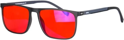 Vista 10 de SHINU Buen sueño Gafas de bloqueo de luz azul Hombres Lentes Rojas Anti Luz Verde Elimina la fatiga ocular Gafas Bluelight 078RD