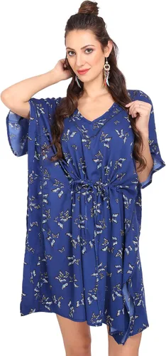 Vista 2 de Miss Lavish London - Kaftán largo para mujer - Kaftán de playa africano y kaftan moderno para fiesta y bodas 109-azul