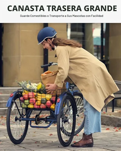 Vista 6 de VIRIBUS Electric Trike for Adults, Adult Electric Tricycle,Single Speed