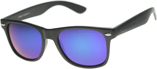 Vista 23 de zeroUV - Gafas de sol con montura de cuerno negro mate