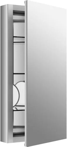 Vista 5 de KOHLER 99001-NA Verdera - Botiquín de baño de 15 pulgadas de ancho x 30 pulgadas de alto con espejo de aumento, gabinete de pared de baño empotrado