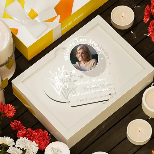 Vista 6 de Regalos conmemorativos personalizados, regalos de condolencias personalizados por la pérdida de mamá en memoria de un ser querido, marcos de fotos