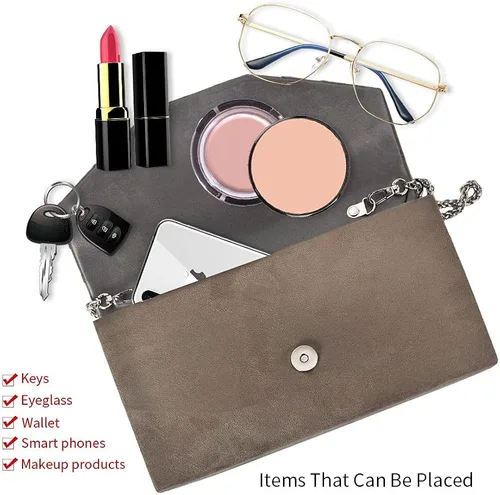 Vista 4 de ANKESON Bolsos de mano para mujer de terciopelo plisados de noche sobre de hombro bolsos de noche