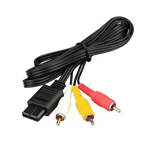 Vista 6 de WiCareYo AC Power Supply Adapter Wall Charger US Plug with Composite AV Cable for Gamecube System NGC Console