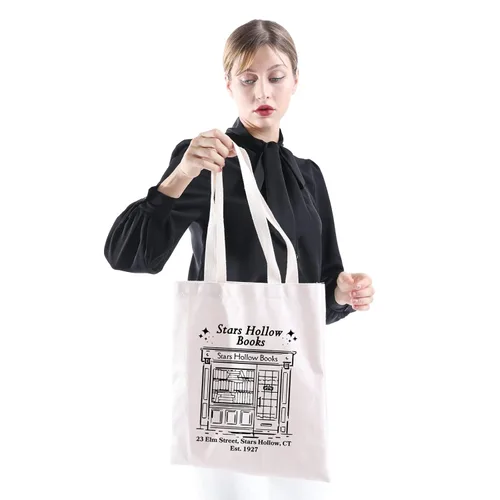 Vista 5 de XYANFA Glmore Girl - Bolsa de compras inspirada en el programa de televisión para fanáticos del programa de televisión, regalo para mejores amigas